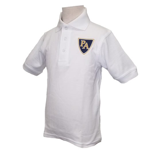 Youth Short Sleeve Pique Polo With Pulaski Academy Logo