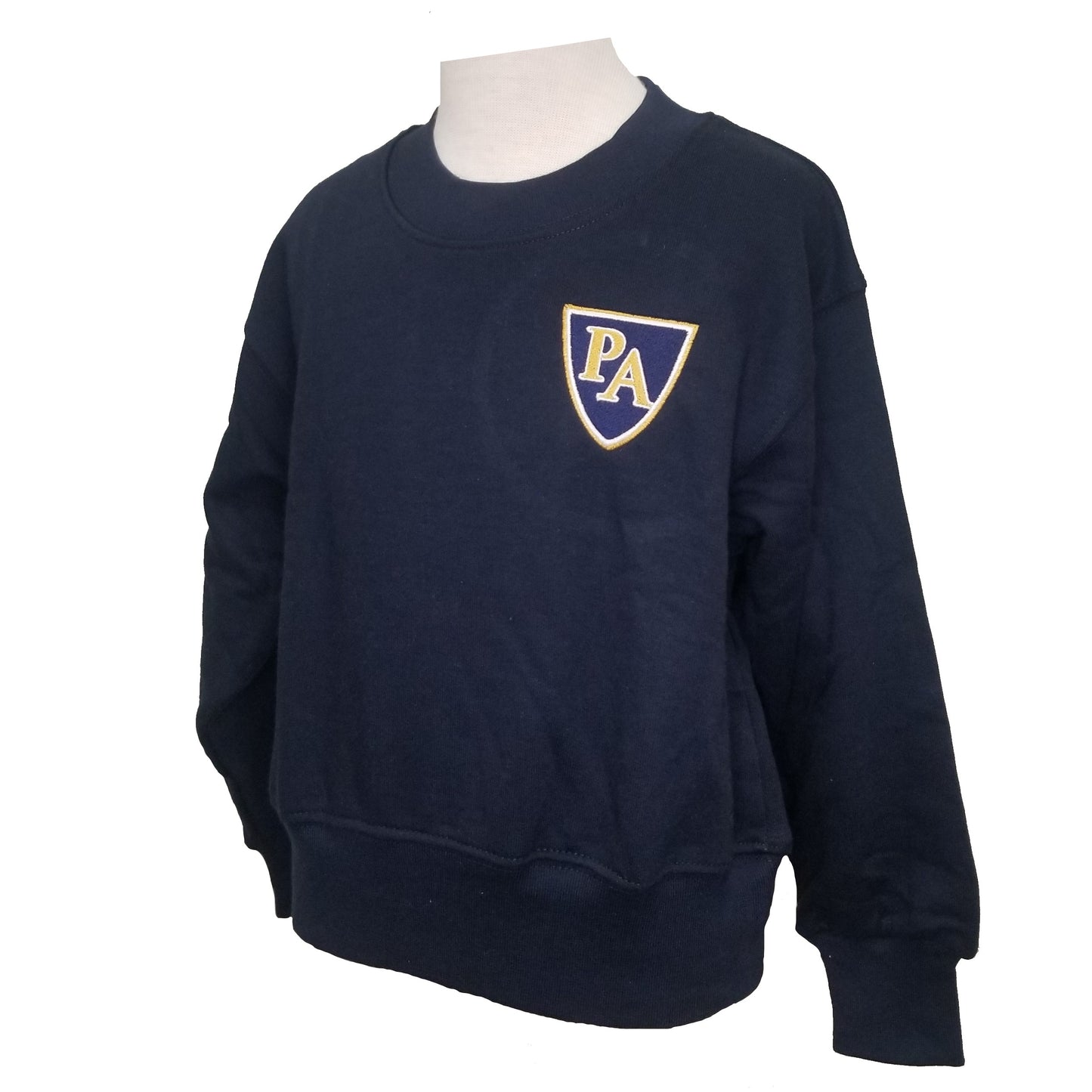 Youth Crewneck Sweatshirt With Pulaski Academy Logo