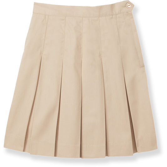 All Around Pleat Khaki Skirt
