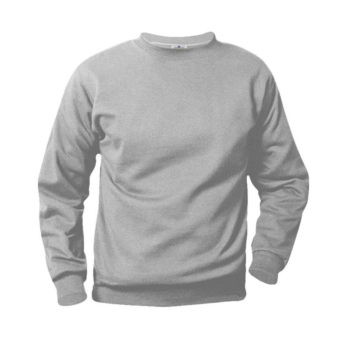 Youth Grey Crewneck Sweatshirt With NEW CAC Logo