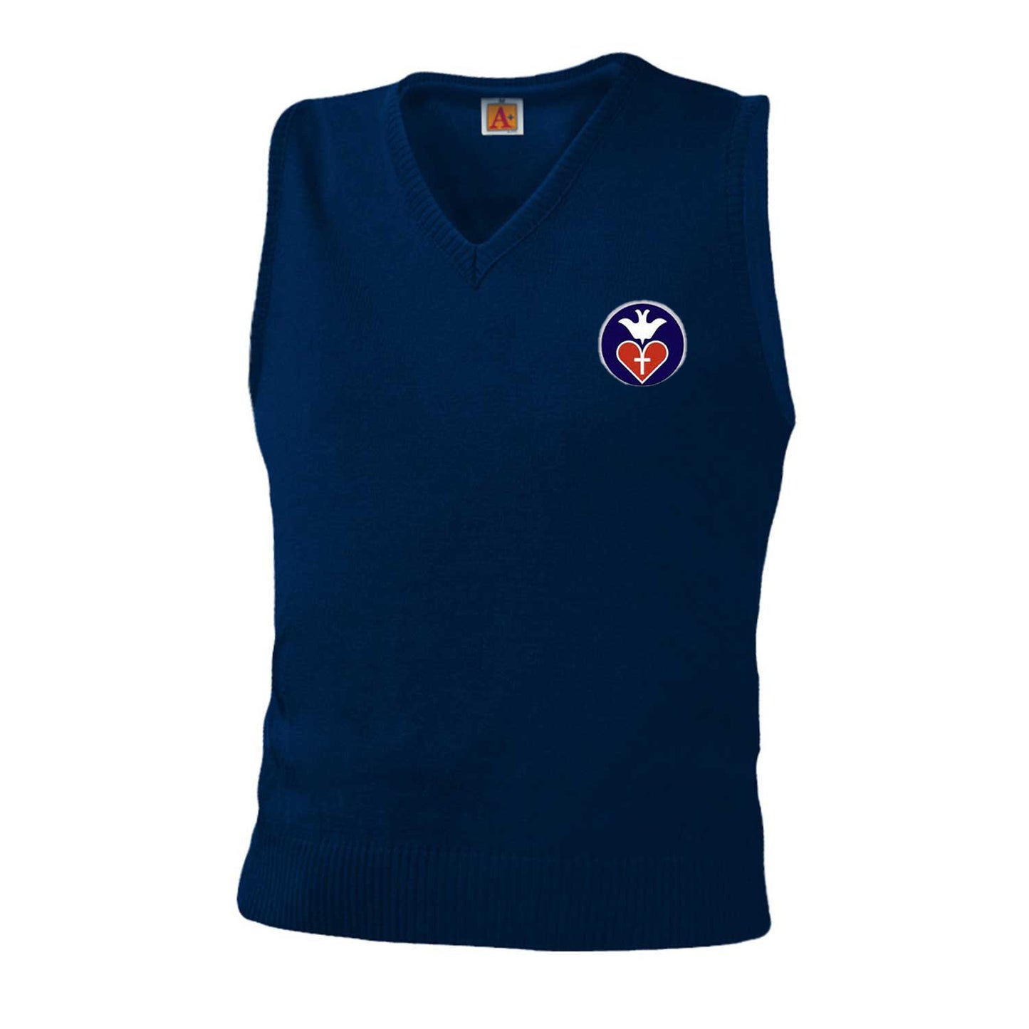 Youth Sweater Vest With St. Vincent De Paul Logo