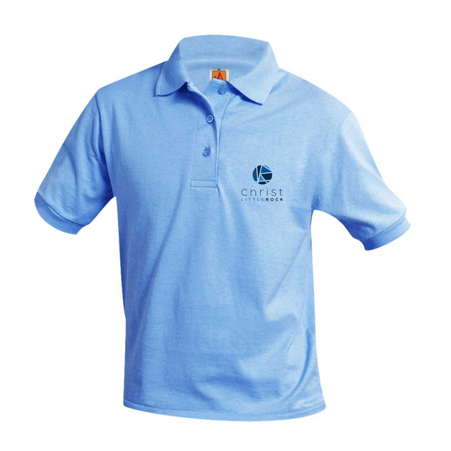 Youth Short Sleeve Polo With Christ Little Rock Logo