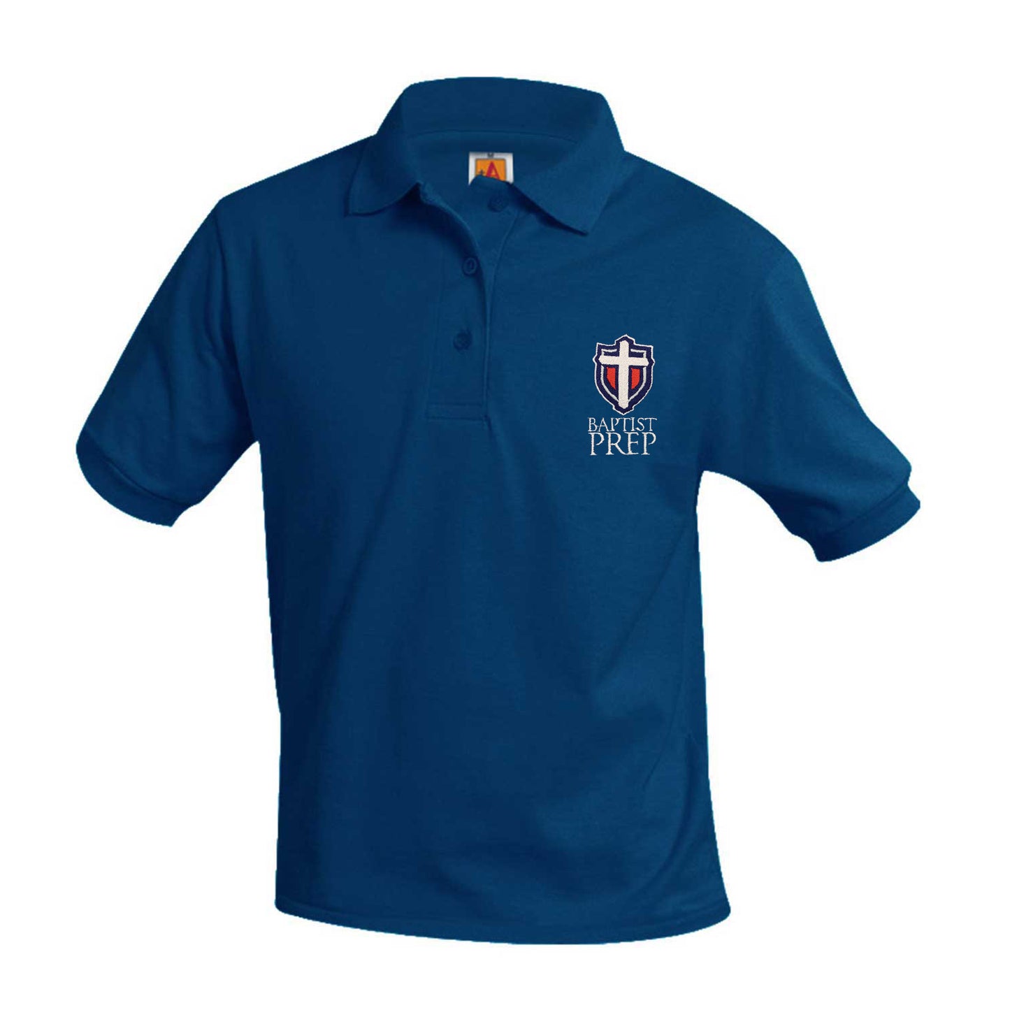 Youth Short Sleeve Smooth Polo With Baptist Prep Logo