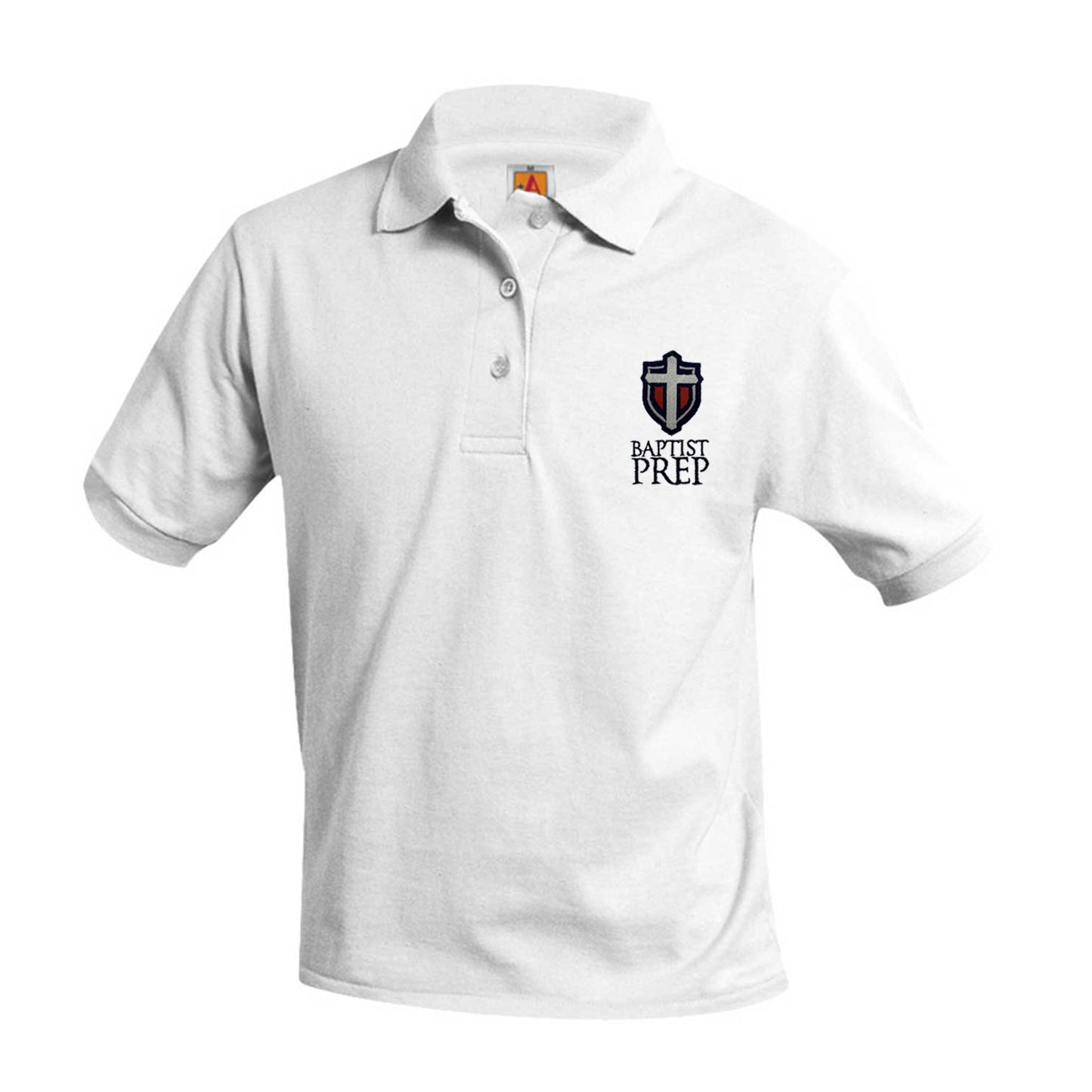 Youth Short Sleeve Smooth Polo With Baptist Prep Logo