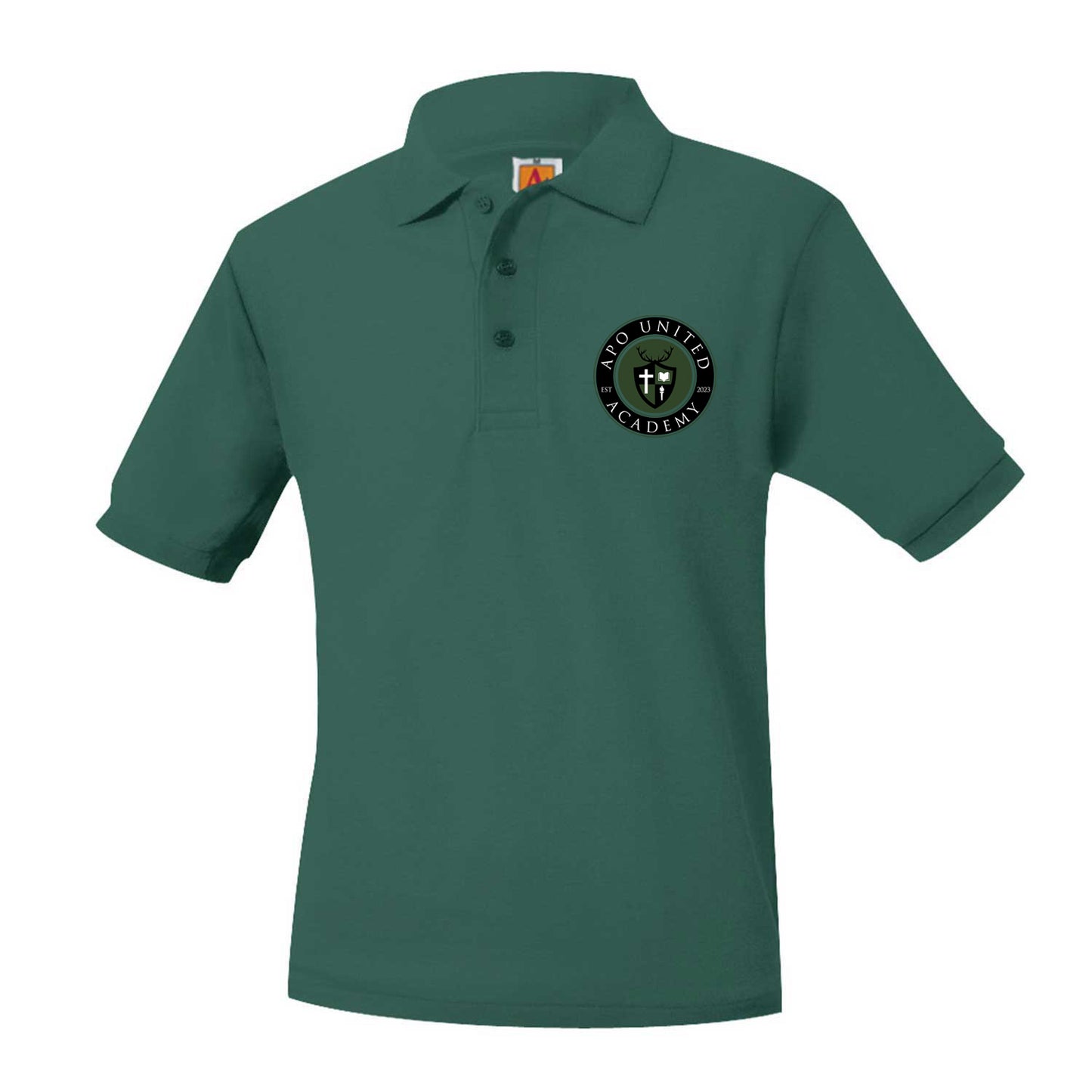 Adult Short Sleeve Pique Polo With APO Logo