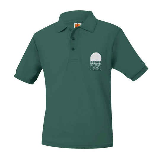 Adult Short Sleeve Pique Polo With Forest Park Logo
