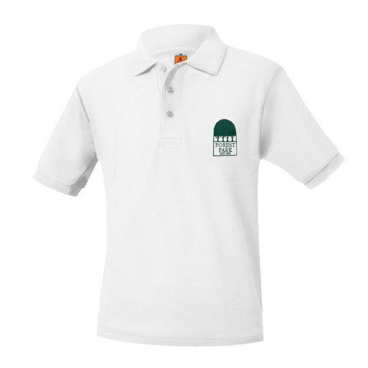 Adult Short Sleeve Pique Polo With Forest Park Logo