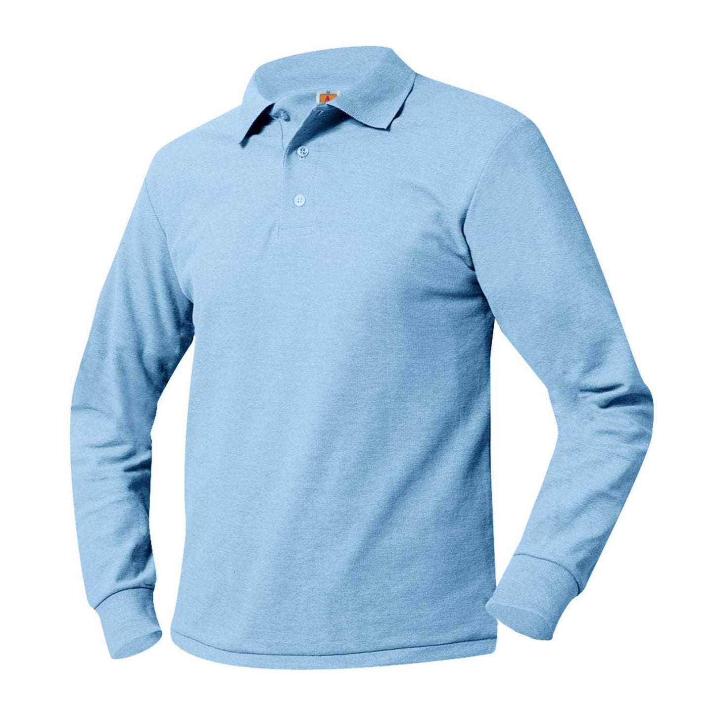 Youth Long Sleeve Hybrid School Polo With LISA Logo