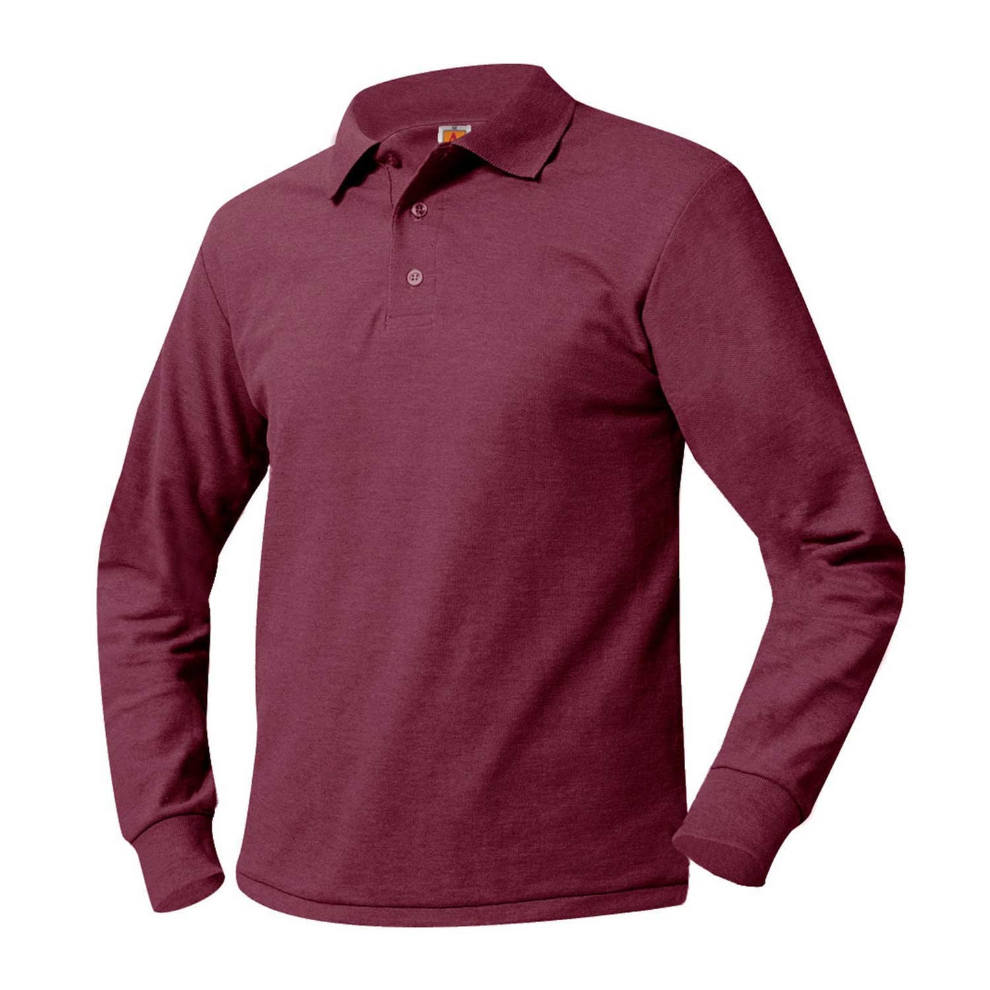 Youth Long Sleeve Polo with Grace Christian Logo