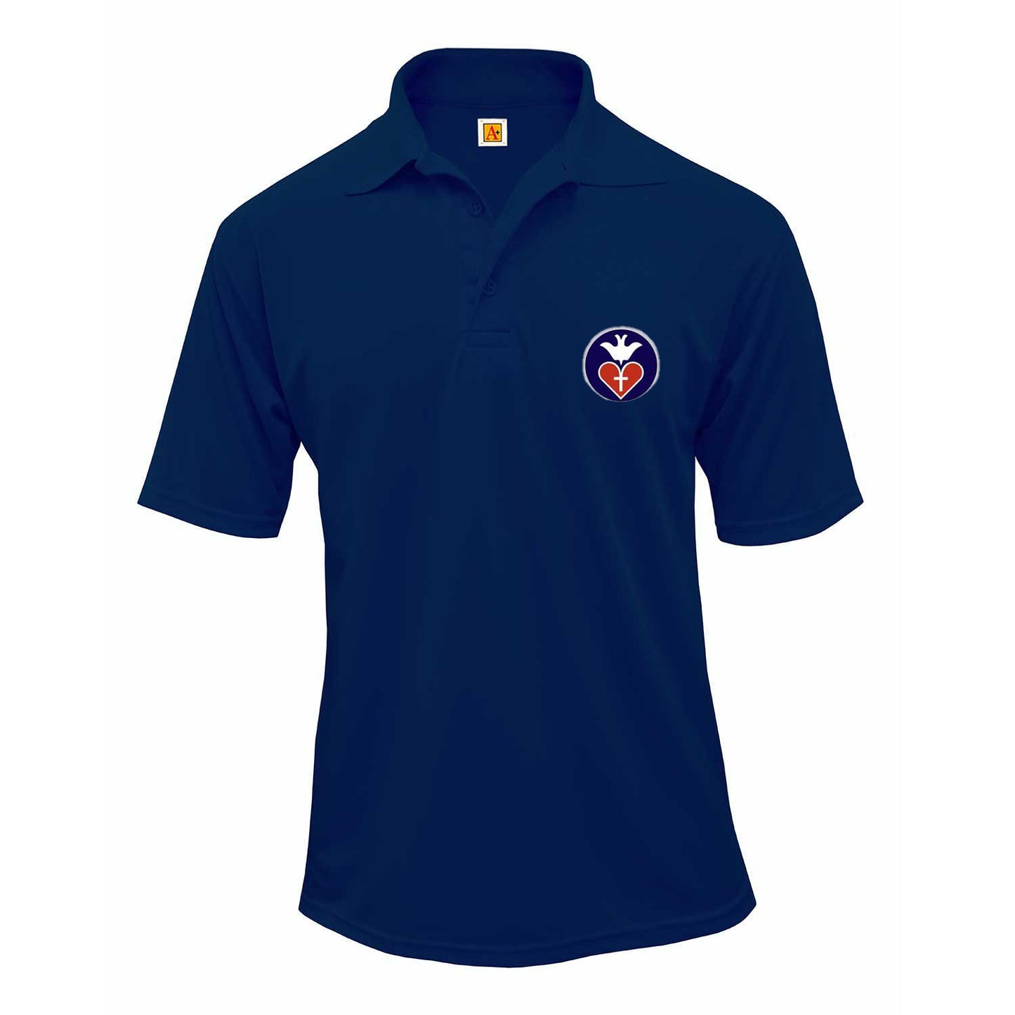 Adult Short Sleeve Performace Polo With St. Vincent De Paul Logo