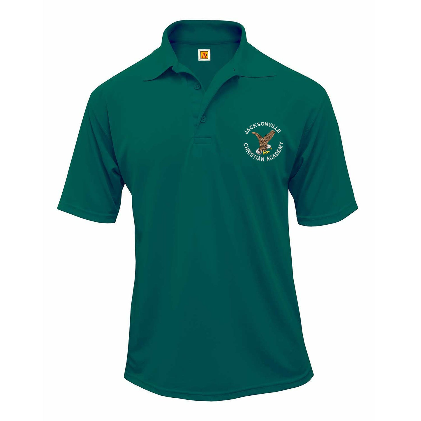 Adult DriFit Polo with Jacksonville Christian Academy Logo