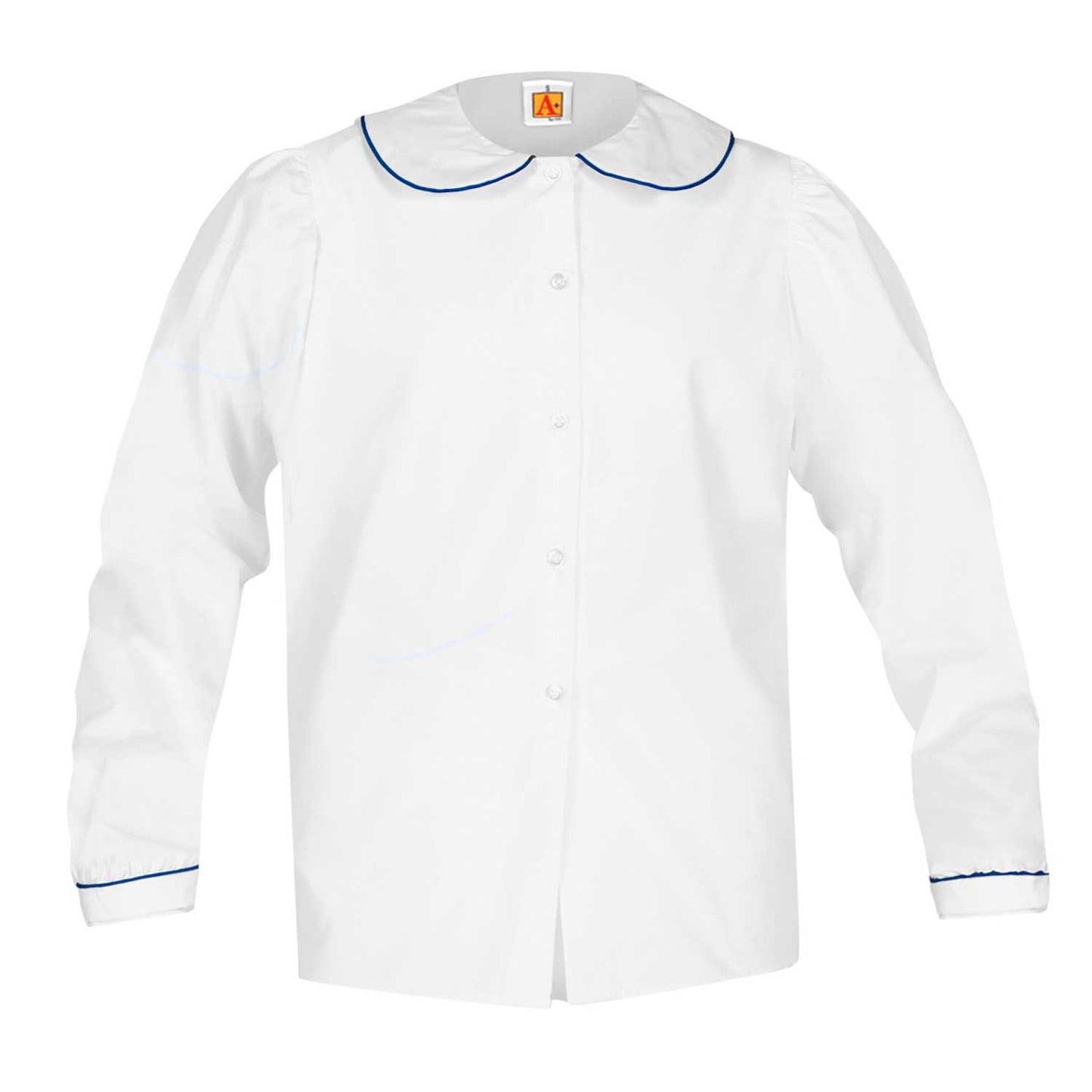 Youth Long Sleeve Piped Peter Pan