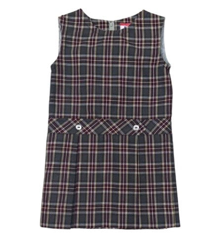 Drop Waist Plaid Jumper - Christ the King