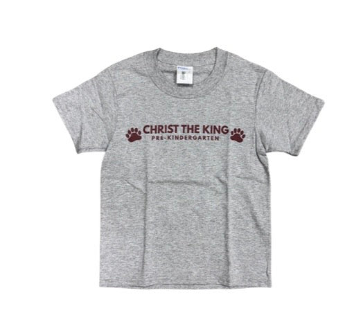 Youth Short Sleeve Tee With Christ The King Logo