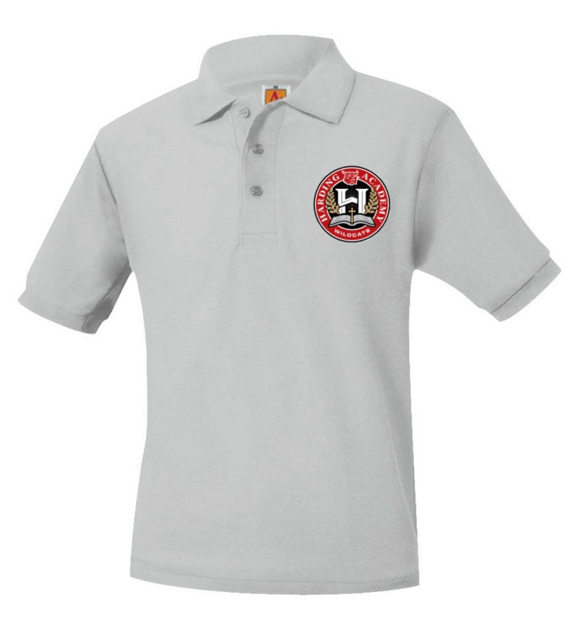 Youth Short Sleeve Polo with Harding Academy Logo