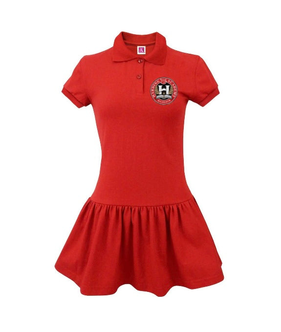 Girls Polo Dress with Harding Academy Logo