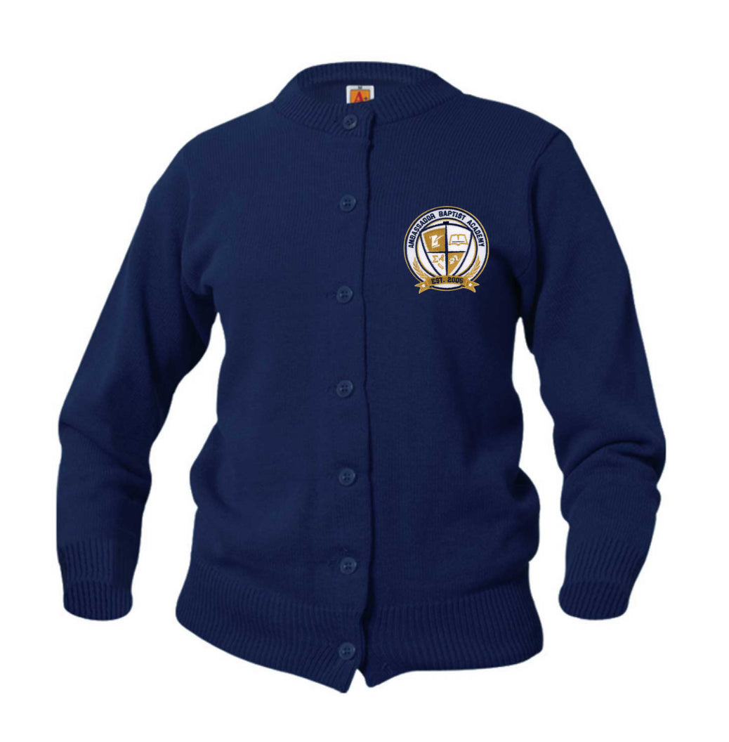 Adult Cardigan with Ambassador Baptist Logo