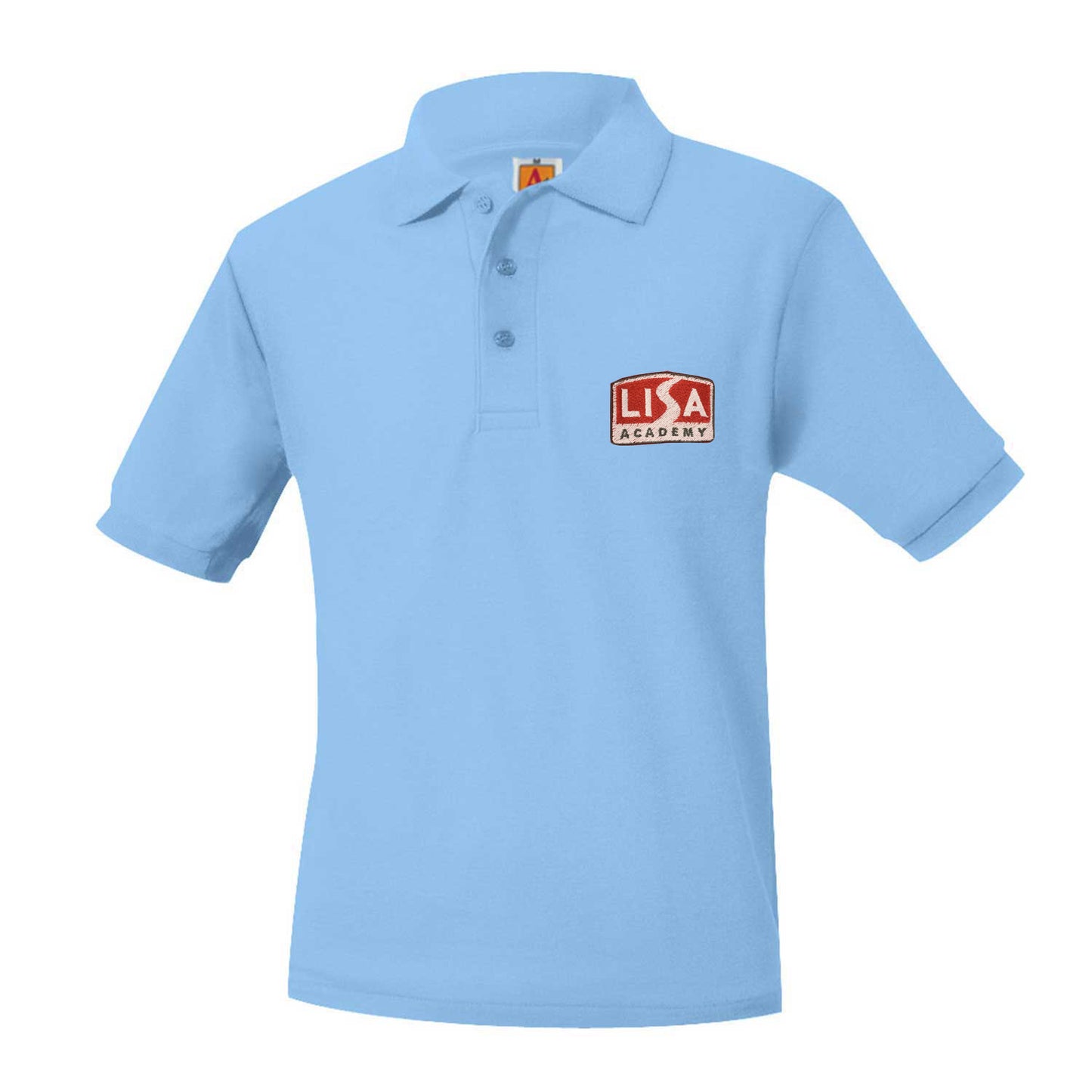 Youth Hybrid School Polo With LISA Logo