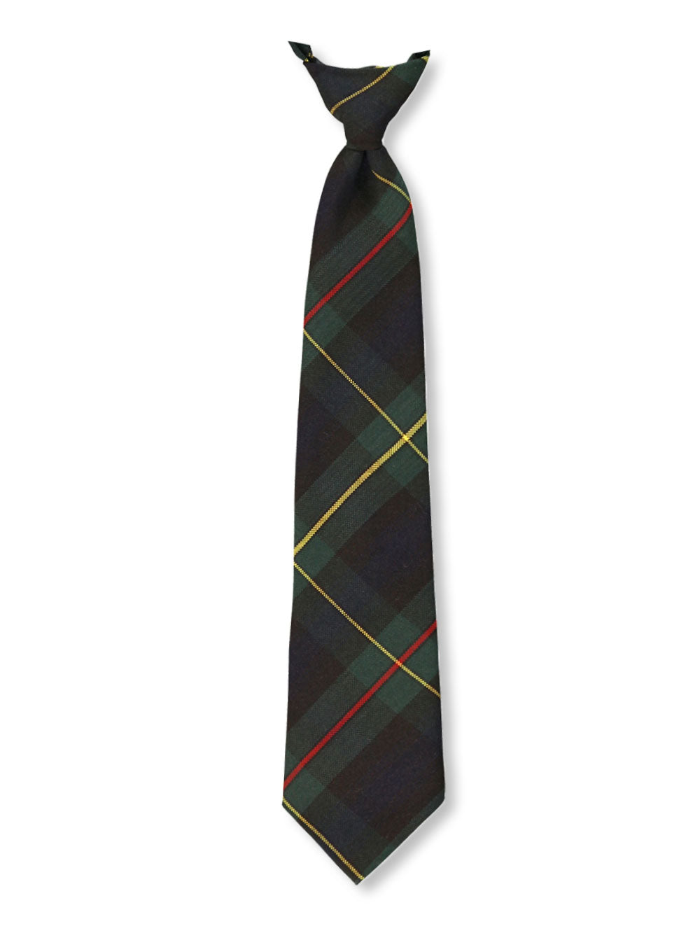 55 Plaid Clip On Tie