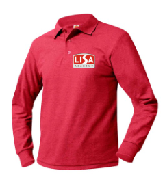 Youth Long Sleeve Elementary Polo With LISA Logo