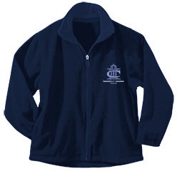 Youth Full Zip Fleece With Immaculate Conception Fort Smith Logo
