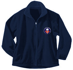 Youth Full Zip Fleece Jacket With St. Vincent de Paul Logo