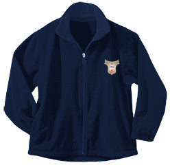Youth Full Zip Fleece With Huda Academy Logo