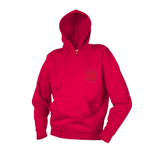 Youth Hooded Sweatshirt With Garrett Memorial Logo