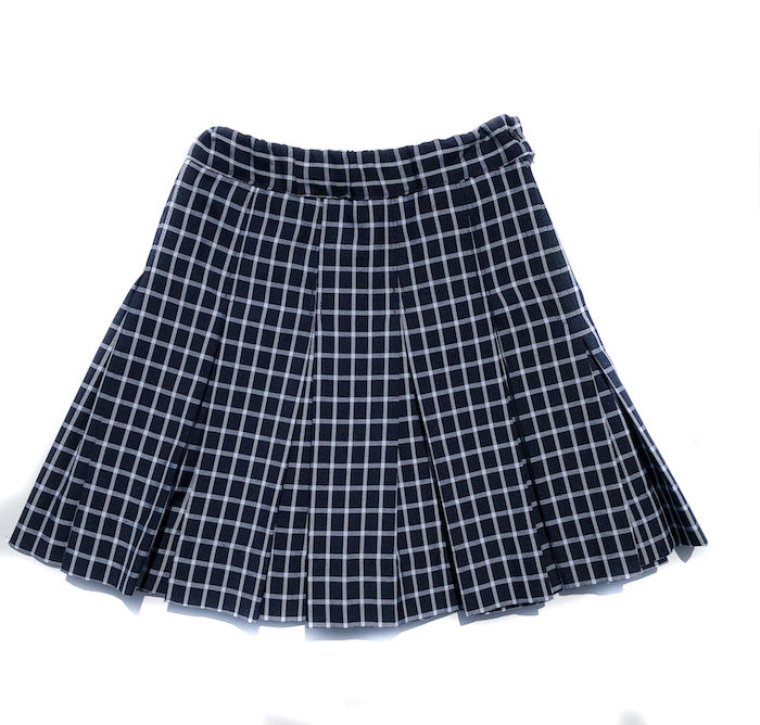 All Around Pleat Plaid Skirt