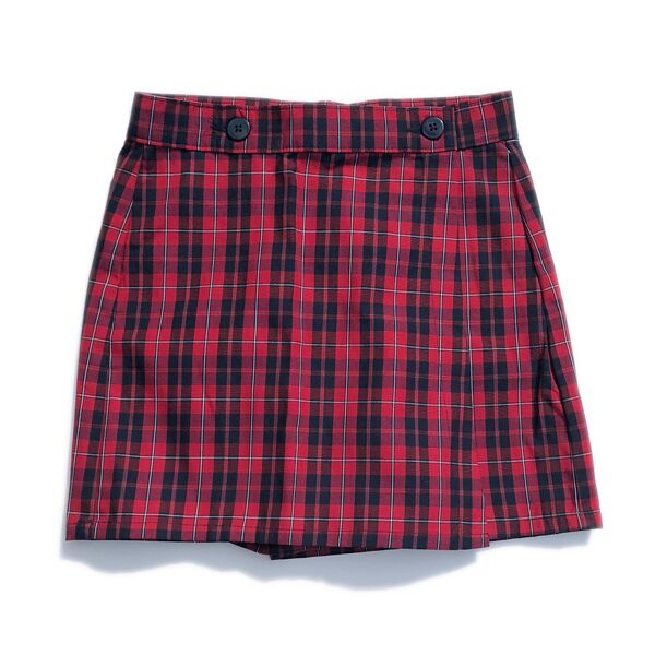All Around Pleat Plaid Skirt