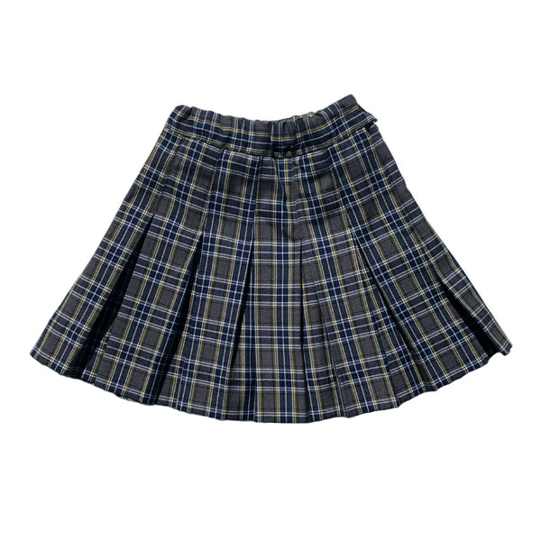 All Around Pleat Plaid Skirt