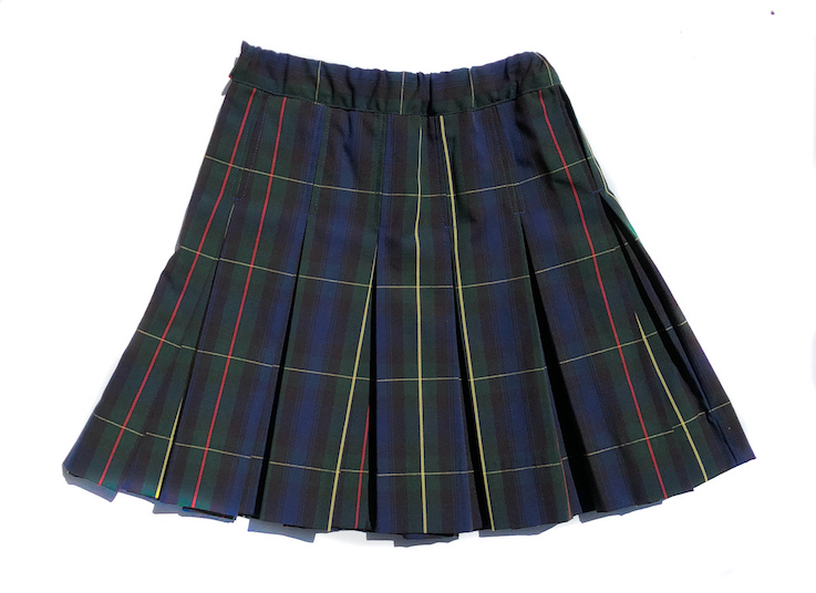 All Around Pleat Plaid Skirt