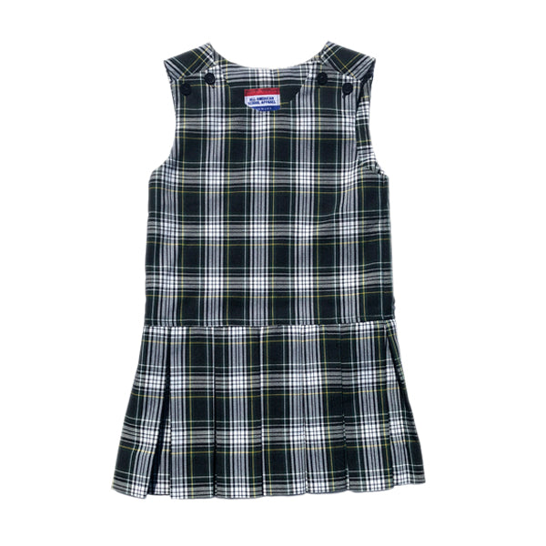 Drop Waist Plaid Jumper