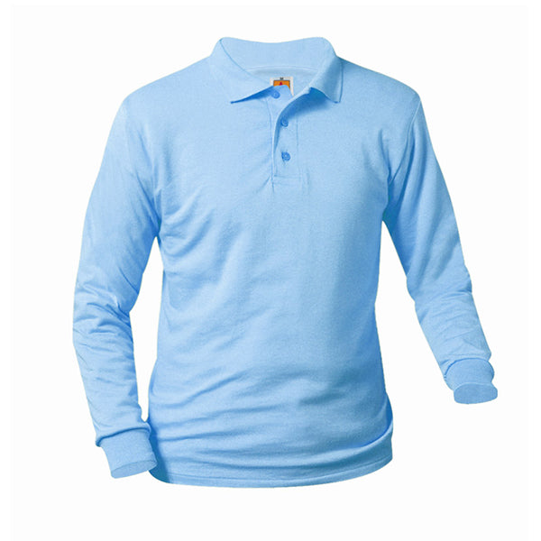 Adult Long Sleeve Smooth Polo NO LOGO