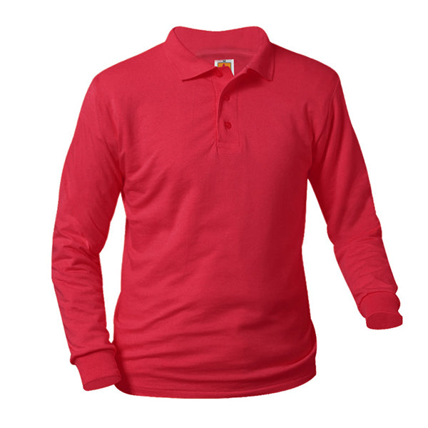 Adult Long Sleeve Smooth Polo NO LOGO
