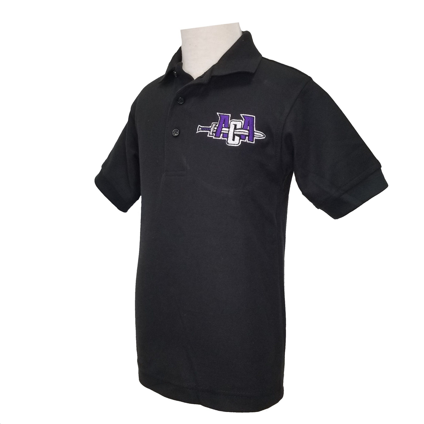 Adult Short Sleeve Pique Polo with Arkansas Christian Academy NEW Logo