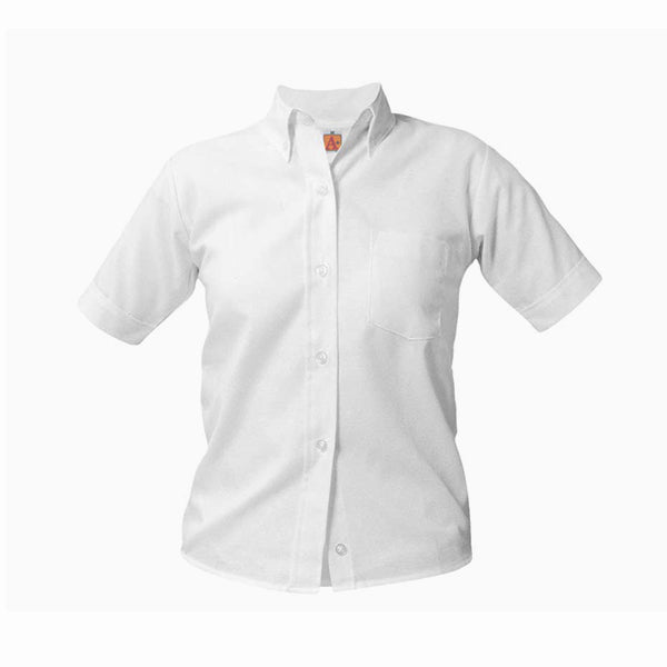 Ladies Short Sleeve Oxford