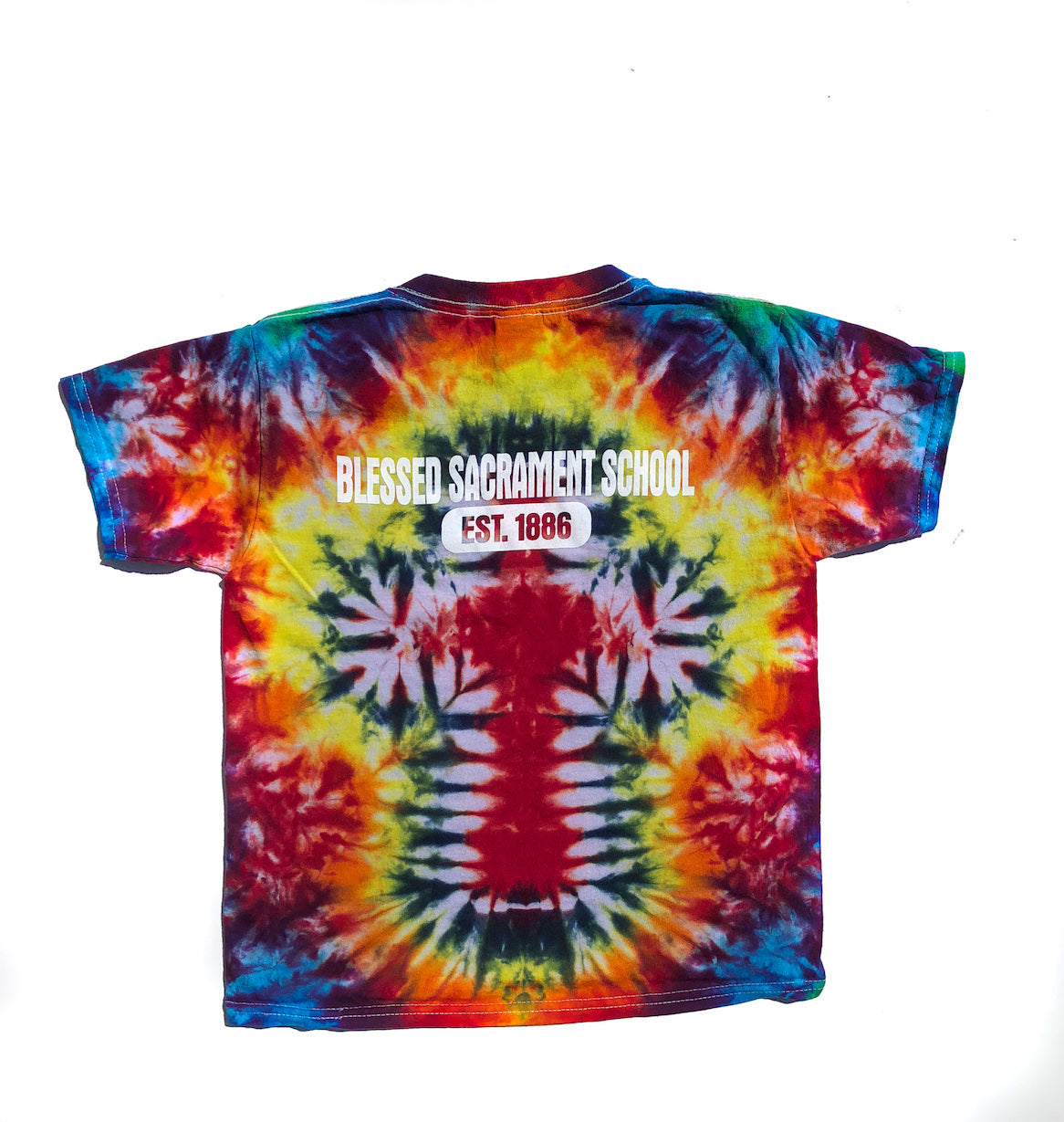 Adult Short Sleeve Cross Tie DyeTee