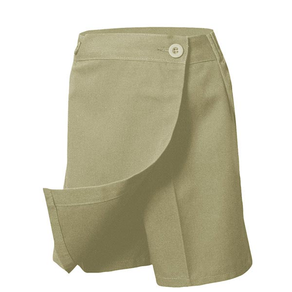 Button Front Skort