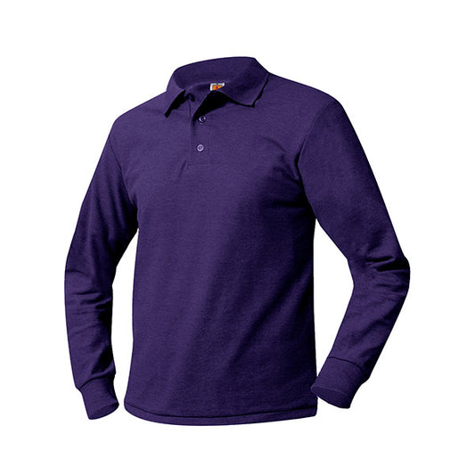 Youth Long Sleeve Pique Polo with CAC Logo