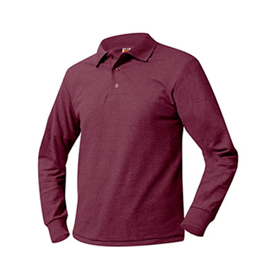 Adult Long Sleeve Pique Polo