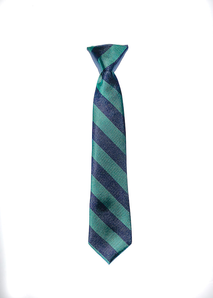 16" Striped Clipon Tie