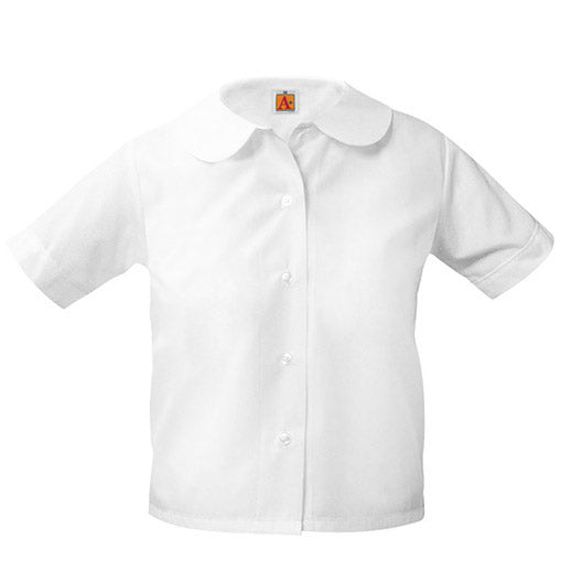 Youth Short Sleeve White Peter Pan - Ridgefield Christian Academy