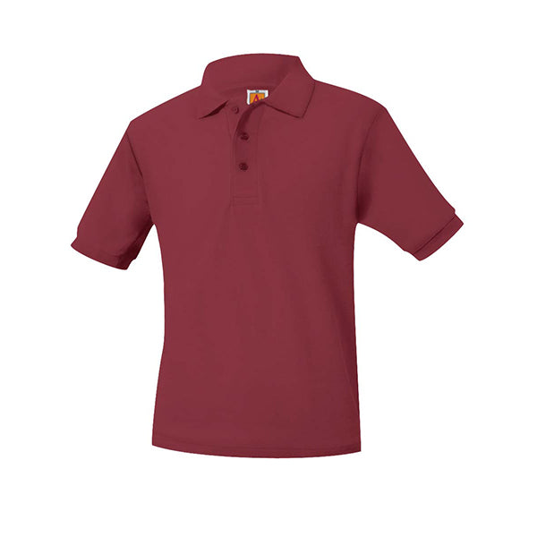 Adult Short Sleeve Pique Polo With Johnson's Montessori School Logo