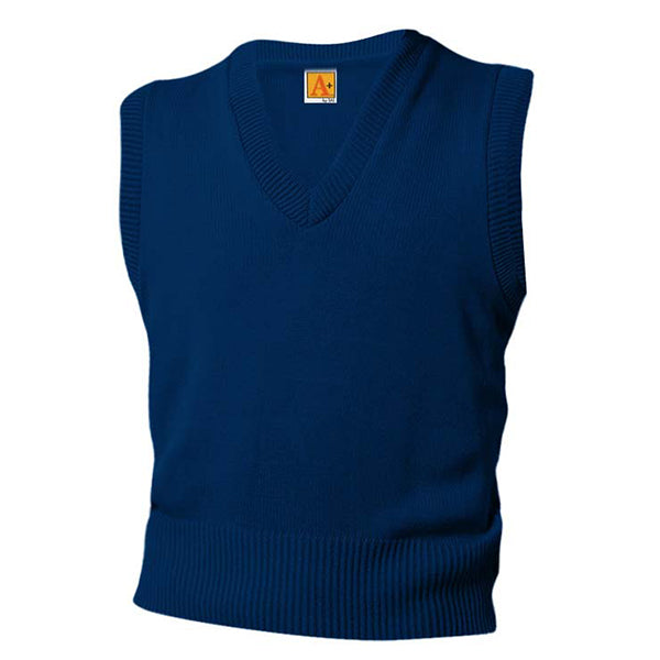 Adult Sweater Vest with Rock Christian Academy Logo