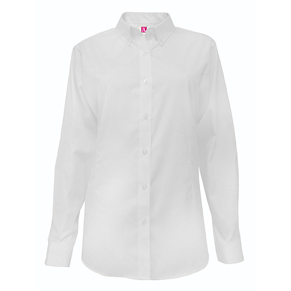 Ladies Long Sleeve Oxford Blouse