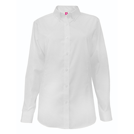 Ladies Long Sleeve Oxford Blouse