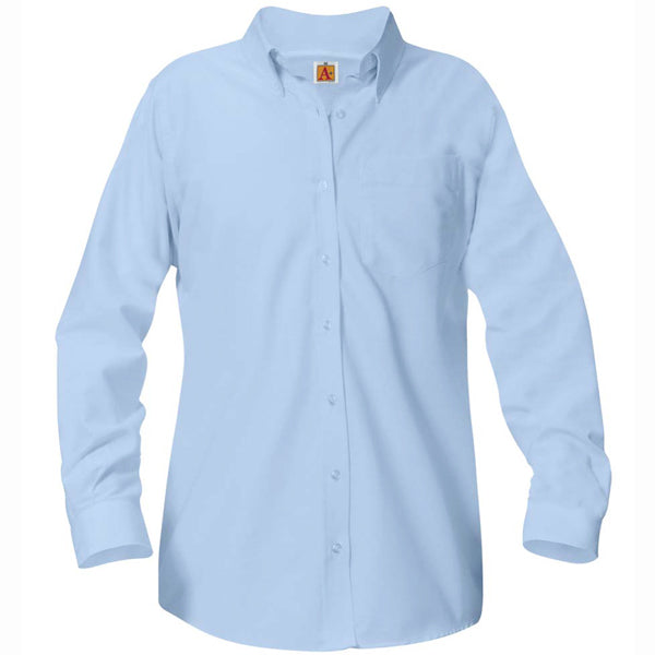 Ladies Long Sleeve Oxford Blouse