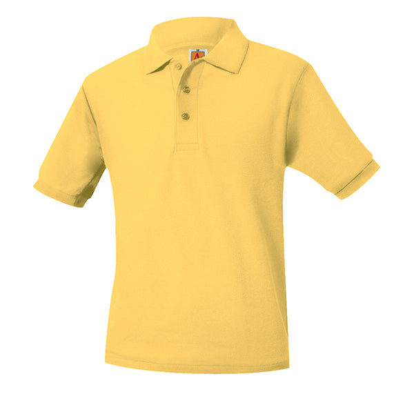 Youth Short Sleeve Pique Polo With Little Scholars Logo