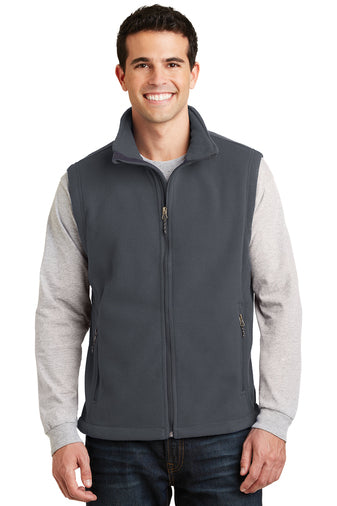Mens Fleece Vest with Arkansas Christian Academy "Staff" Logo